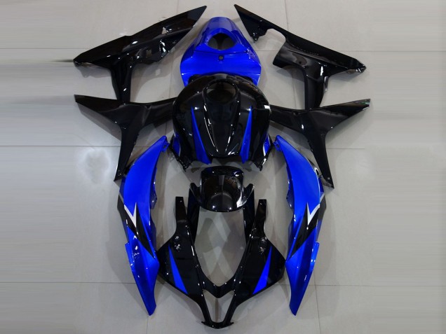 2007-2008 Gloss Black and Blue CBR600RR Fairings 2007-2008 Gloss Black and Blue CBR600RR Fairings