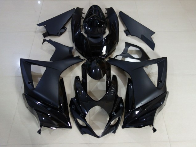 2007-2008 Gloss and Matte Black Plain GSXR 1000 Fairings 2007-2008 Gloss and Matte Black Plain GSXR 1000 Fairings