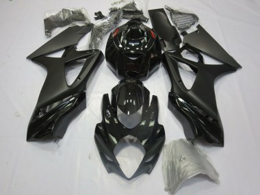 2007-2008 Matte Black Gloss GSXR 1000 Fairings