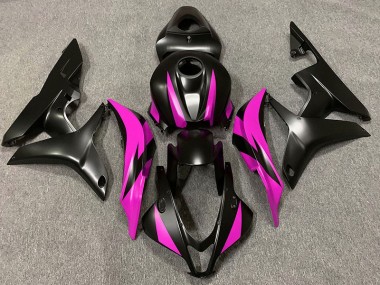 2007-2008 Matte Black & Pink Design CBR600RR Fairings