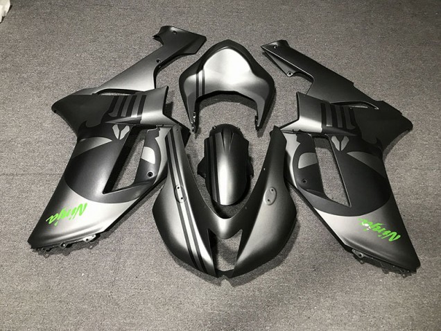 2007-2008 Matte Silver & Skull ZX6R Fairings 2007-2008 Matte Silver & Skull ZX6R Fairings