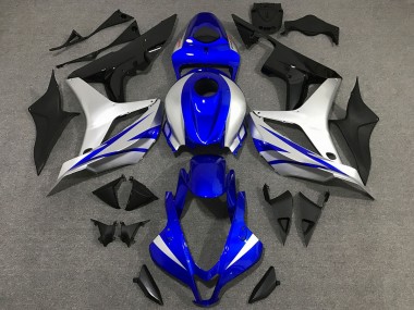 2007-2008 OEM Style Blue and Silver CBR600RR Fairings