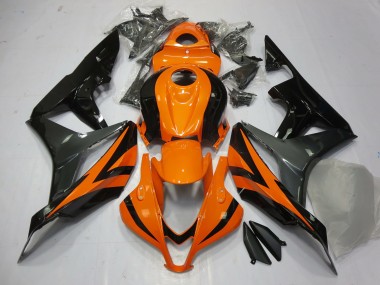 2007-2008 Orange Grey and Black CBR600RR Fairings