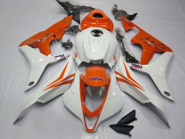 2007-2008 Orange and White HRC- CBR600RR 07-08 CBR600RR Fairings