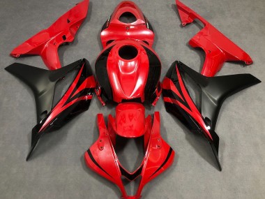 2007-2008 Pearl Red & Black CBR600RR Fairings
