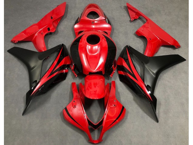 2007-2008 Pearl Red & Black CBR600RR Fairings