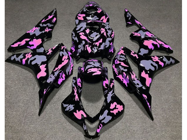 2007-2008 Pink and Grey Camouflage CBR600RR Fairings 2007-2008 Pink and Grey Camouflage CBR600RR Fairings