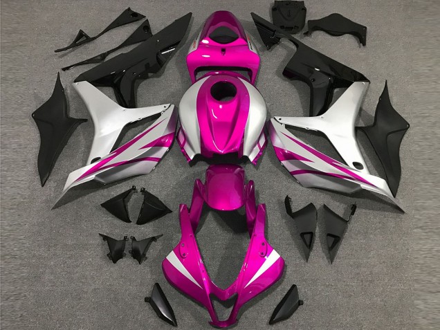 2007-2008 Pink and Silver OEM Style CBR600RR Fairings