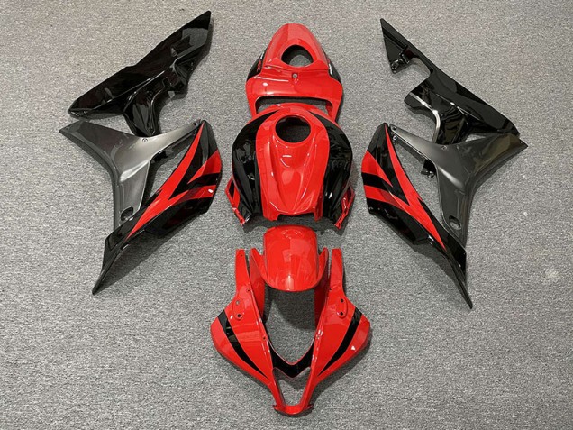 2007-2008 Red OEM Style & Grey CBR600RR Fairings 2007-2008 Red OEM Style & Grey CBR600RR Fairings