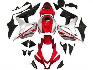 2007-2008 Red and Silver OEM Style CBR600RR Fairings