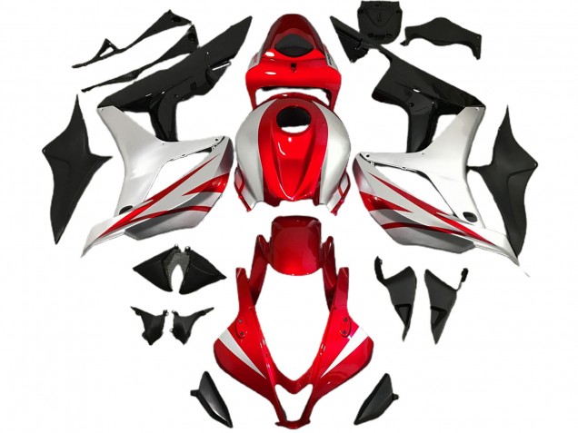 2007-2008 Red and Silver OEM Style CBR600RR Fairings 2007-2008 Red and Silver OEM Style CBR600RR Fairings