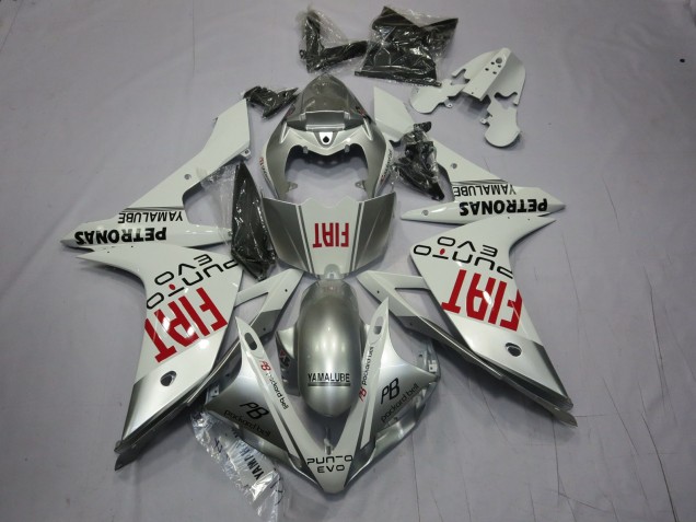 2007-2008 Silver Fiat R1 Fairings 2007-2008 Silver Fiat R1 Fairings