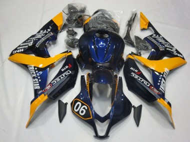 2007-2008 Special Deep Blue and Yellow CBR600RR Fairings