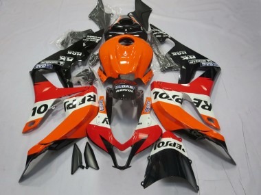 2007-2008 Vibrant Orange Repsol CBR600RR Fairings
