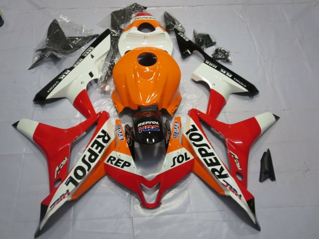 2007-2008 White Repsol CBR600RR Fairings