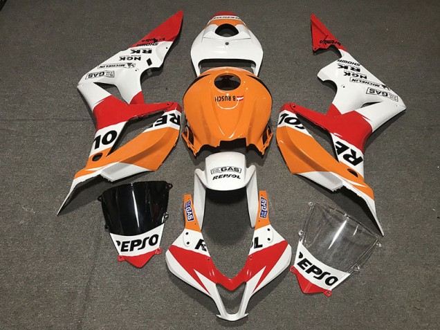 2007-2008 White Repsol Style CBR600RR Fairings