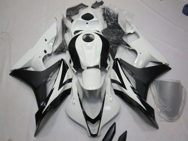 2007-2008 White and Black OEM Style CBR600RR Fairings