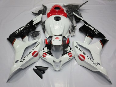 2007-2008 White and Red KM CBR600RR Fairings