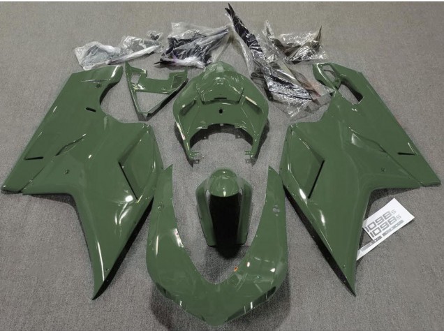 2007-2014 Army Green Gloss Ducati 848 1098 1198 Fairings 2007-2014 Army Green Gloss Ducati 848 1098 1198 Fairings