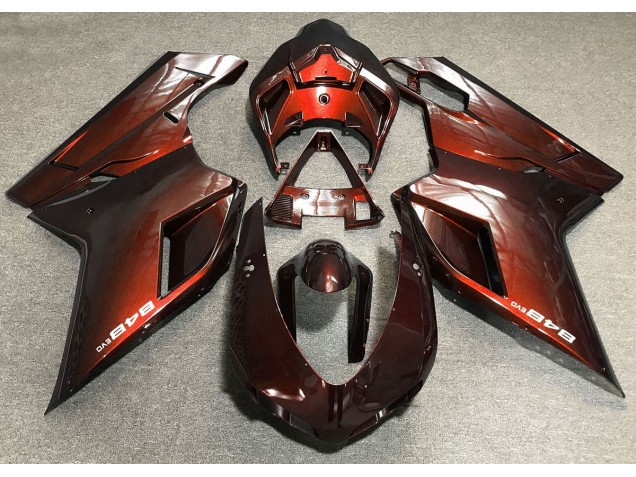 2007-2014 Deep Orange Ducati 848 1098 1198 Fairings 2007-2014 Deep Orange Ducati 848 1098 1198 Fairings