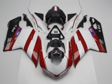 2007-2014 Deep Red Ducati 848 1098 1198 Fairings