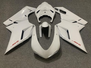 2007-2014 Gloss White Ducati 848 1098 1198 Fairings