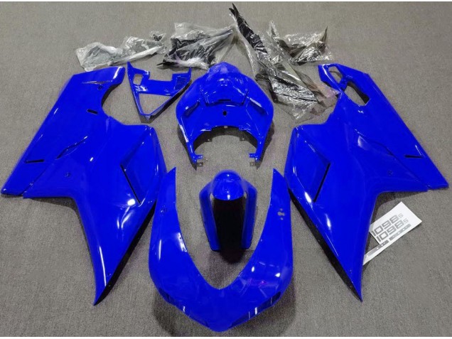 2007-2014 Plain Gloss Blue Ducati 848 1098 1198 Fairings 2007-2014 Plain Gloss Blue Ducati 848 1098 1198 Fairings