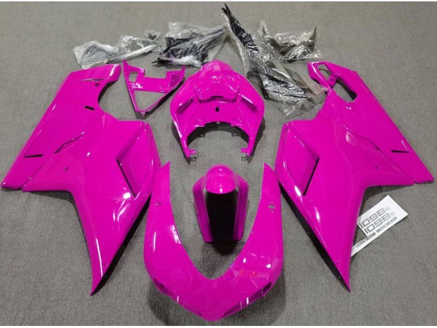 2007-2014 Plain Gloss Pink Ducati 848 1098 1198 Fairings 2007-2014 Plain Gloss Pink Ducati 848 1098 1198 Fairings
