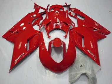2007-2014 Red 1098 Ducati 848 1098 1198 Fairings