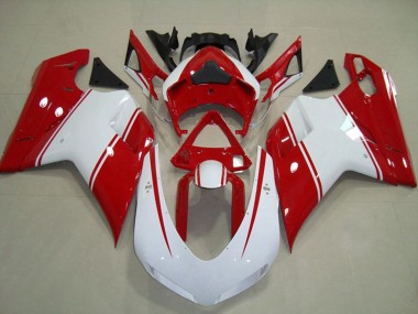2007-2014 Red and White Pin Ducati 848 1098 1198 Fairings