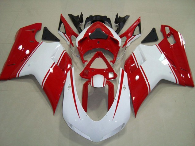 2007-2014 Red and White Pin Ducati 848 1098 1198 Fairings 2007-2014 Red and White Pin Ducati 848 1098 1198 Fairings