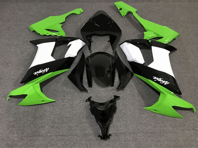 2008-2010 Gloss Black & Green ZX10R Fairings 2008-2010 Gloss Black & Green ZX10R Fairings