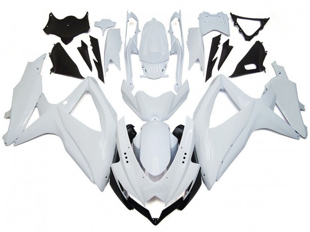 2008-2010 Shining Gloss White GSXR 600-750 Fairings 2008-2010 Shining Gloss White GSXR 600-750 Fairings