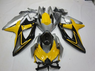 2008-2010 Yellow Black GSXR 600-750 Fairings