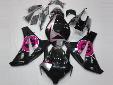 2008-2011 Gloss Black & Pink CBR1000RR Fairings