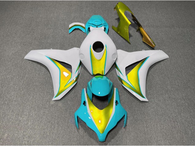 2008-2011 Light Blue and Gold CBR1000RR Fairings 2008-2011 Light Blue and Gold CBR1000RR Fairings