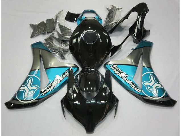 2008-2011 Light Blue on Black Custom CBR1000RR Fairings 2008-2011 Light Blue on Black Custom CBR1000RR Fairings