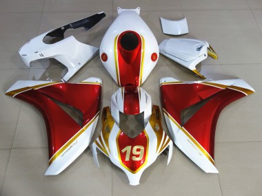 2008-2011 Red and White 19 CBR1000RR Fairings