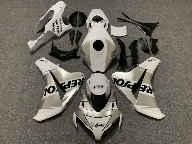 2008-2011 Silver Repsol CBR1000RR Fairings 2008-2011 Silver Repsol CBR1000RR Fairings