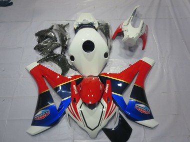 2008-2011 White Blue and Red CBR1000RR Fairings