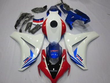 2008-2011 White Red and Blue CBR1000RR Fairings