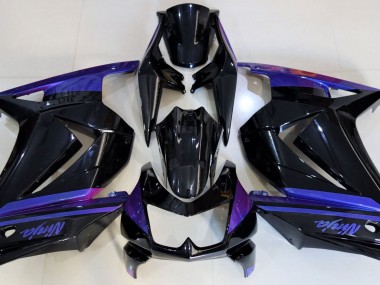 2008-2012 Gloss Black & Blue Ninja 250 Fairings