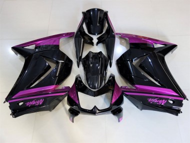 2008-2012 Gloss Black & Purple Ninja 250 Fairings