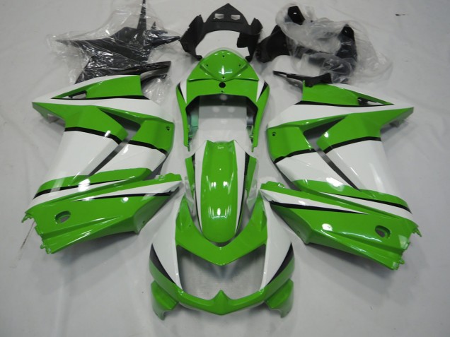 2008-2012 Green and White Ninja 250 Fairings 2008-2012 Green and White Ninja 250 Fairings