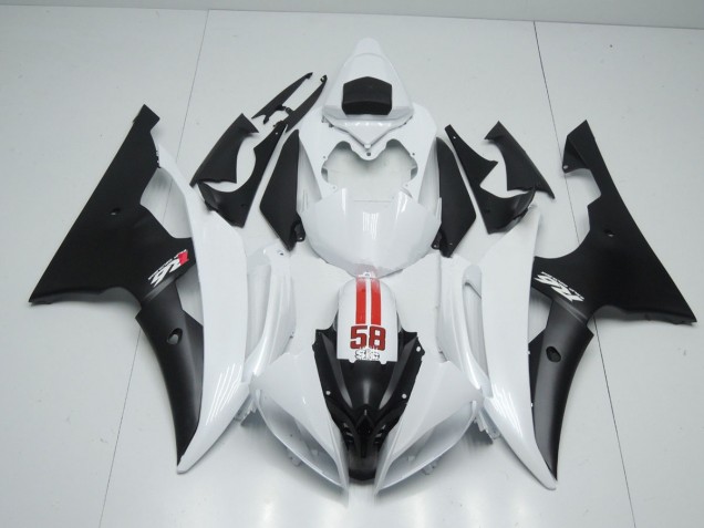 2008-2016 58 Sic White and Black R6 Fairings 2008-2016 58 Sic White and Black R6 Fairings