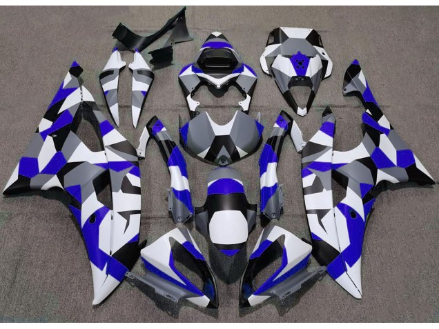 2008-2016 Blue Camo Plain R6 Fairings 2008-2016 Blue Camo Plain R6 Fairings