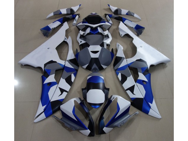 2008-2016 Blue Snow Camo R6 Fairings 2008-2016 Blue Snow Camo R6 Fairings