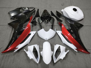 2008-2016 Custom Red Black and White R6 Fairings