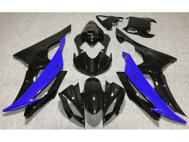 2008-2016 Gloss Black & Blue R6 Fairings 2008-2016 Gloss Black & Blue R6 Fairings