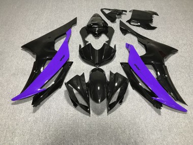 2008-2016 Gloss Black & Purple R6 Fairings